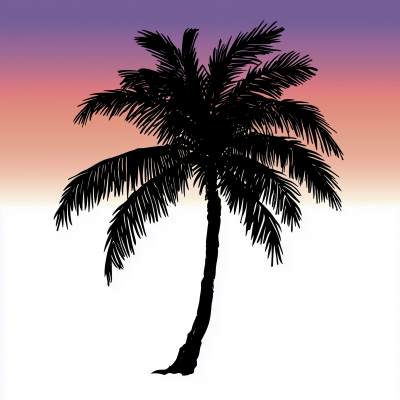 Coconut Tree Silhouette