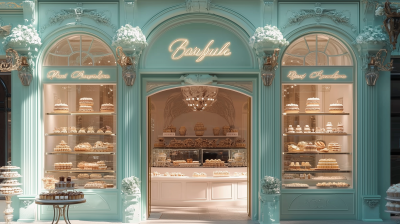 Elegant Bakery Entrance