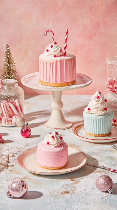 Christmas Cake Display