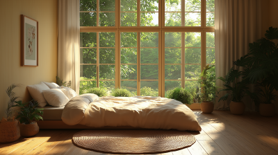 Cozy Sunlit Bedroom