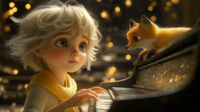 The Little Prince at the Piano