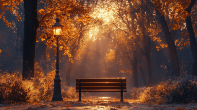 Serene Autumn Park