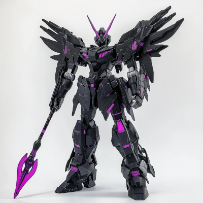 Black Gundam With Trident