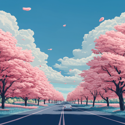 Cherry Blossom Road