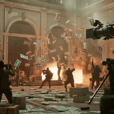 Chase Scene on a Money Set