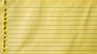 Yellow Lined Notebook Paper