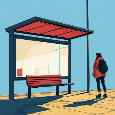 Bus Stop Advertisement
