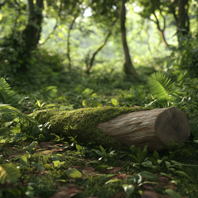 Moss Covered Bough in Jungle