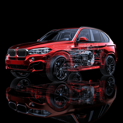 Transparent Engine BMW X5