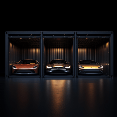 Modern Cars in Containers