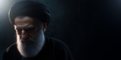 Khomeini Front Portrait