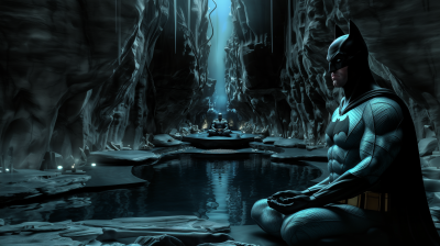 Batman Meditating