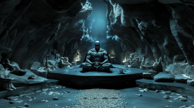 Batman Meditating