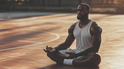 LeBron Meditating