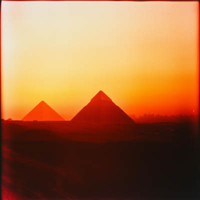 Pyramids at Sunset