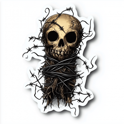 Sinister Voodoo Doll Sticker