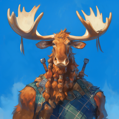 Celtic Moose Warrior