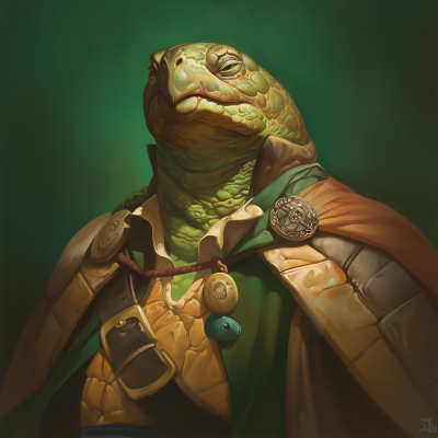 Pirate Tortoise Portrait