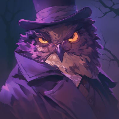 Grumpy Owl in Victorian Suit