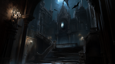 Gothic Castle in Dark Fantasy