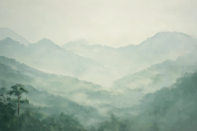 Misty Valley Landscape