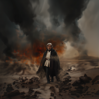 Old Luke Skywalker Illustration