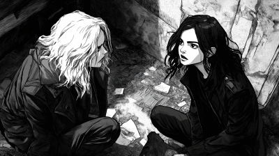 Meeting in the Cyberpunk Ruins