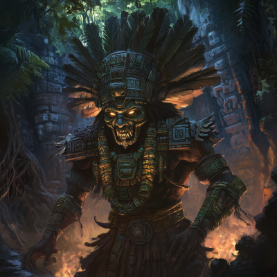 Mayan Vampire God