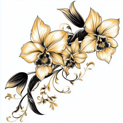 Orchid Tattoo Art