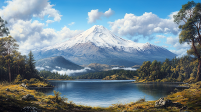 Hyperrealistic View of Pico de Orizaba