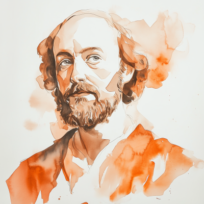 Minimalist Portrait of Shakespeare