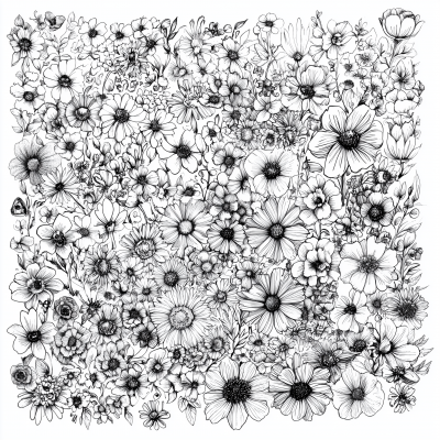 Hand-Drawn Floral Patterns