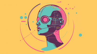 Psychedelic Robot Head