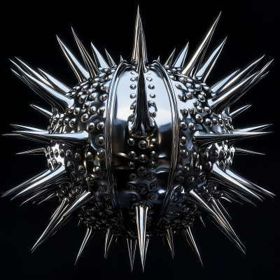 Menacing Chrome Sea Urchin