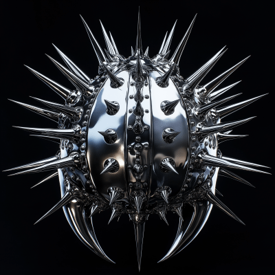 Menacing Chrome Sea Urchin