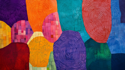 Vibrant Fingerprint Patterns