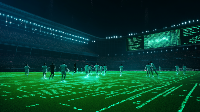 Epic Night Football Stadium