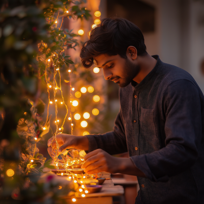 Diwali Decor Preparation