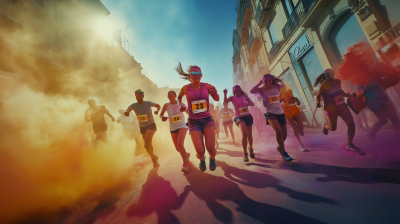 Color Run Finish Line