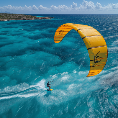 Kitesurfer in Action