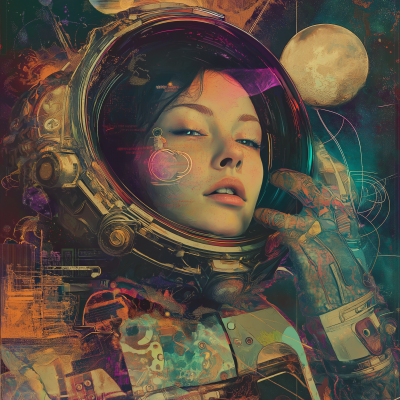 Futuristic Woman Portrait