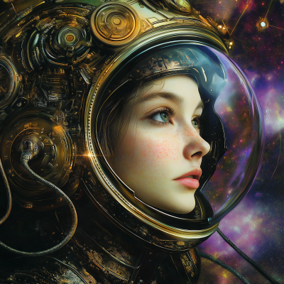 Futuristic Woman Portrait
