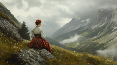 Peasant Girl in the Mountains