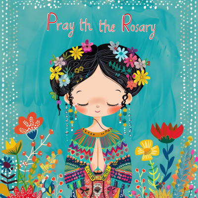 Kawaii Rosary Prayer Guide