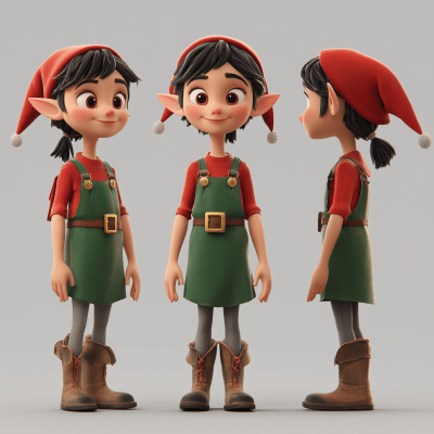 Pixar Style Elf Toy Maker