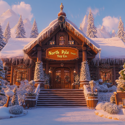 North Pole Toy Company Entrance