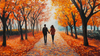 Autumn Stroll in the Park