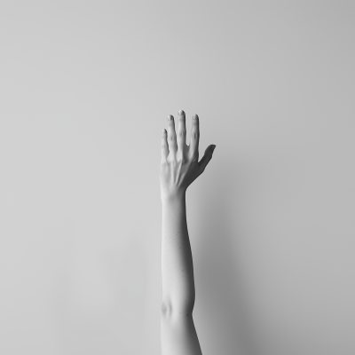 Black and White Hand