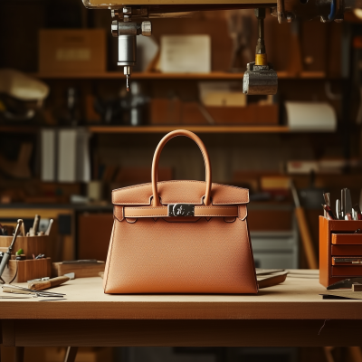 Hermès Bag on Workbench