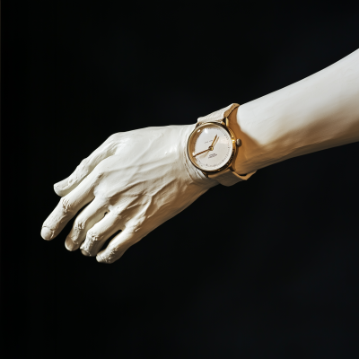 Isolated Plaster Arm with Watch